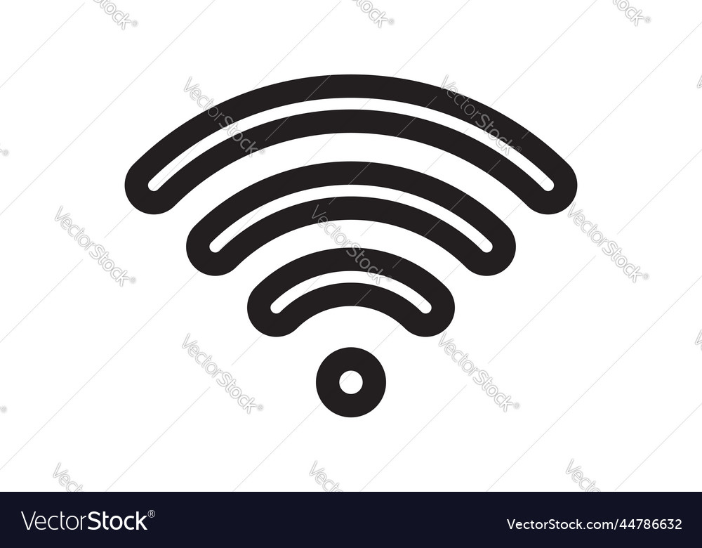 Wi fi symbol signal connection wireless internet Vector Image