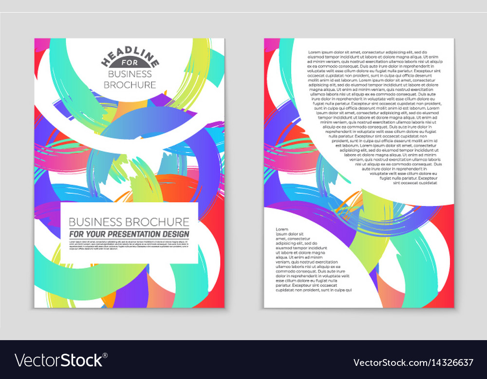 Abstract layout background set for art