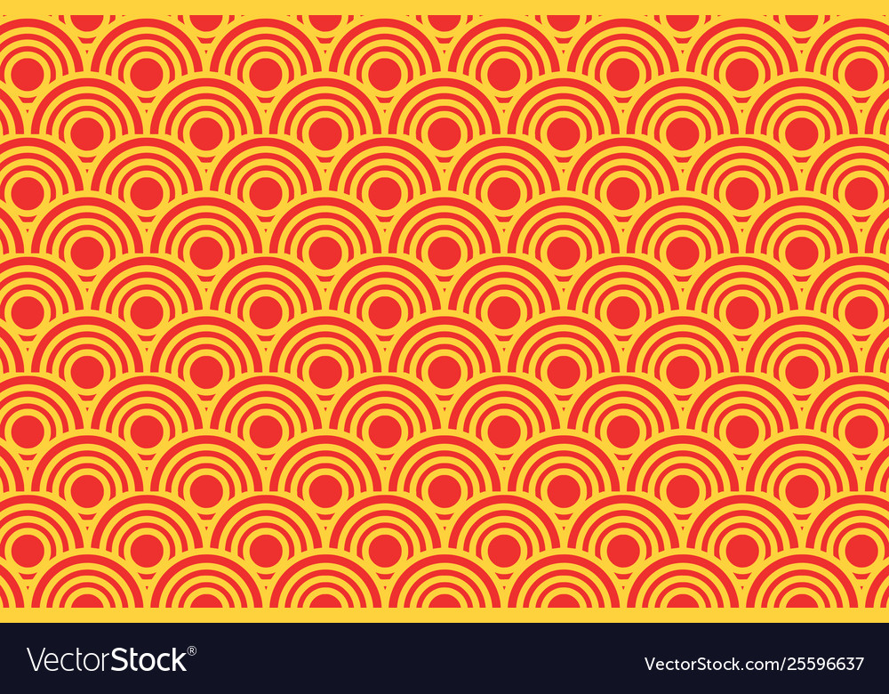 Abstract seamless repeat design with half circles Vector Image Abstract seamless repeat design with half circles