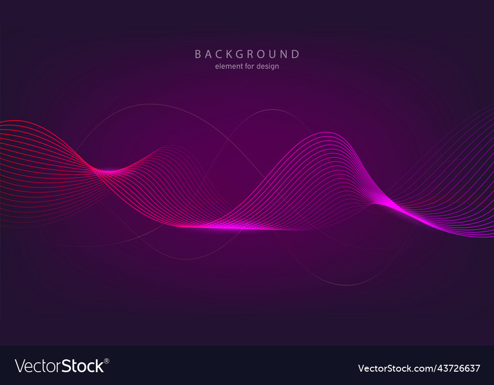 Abstract wave background element for design vector image Abstract wave background element for design
