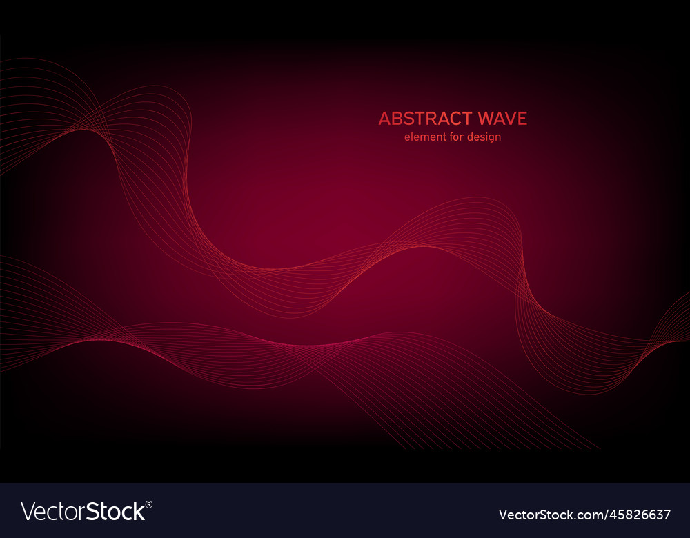Abstract wave element for design digital