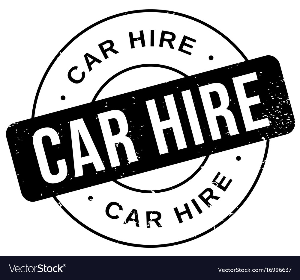 Car hire rubber stamp