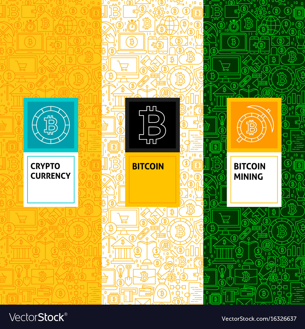 Line bitcoin patterns set