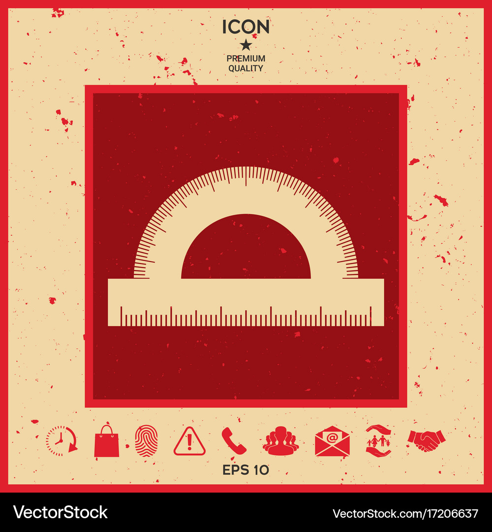 Protractor Royalty Free Vector Image - VectorStock