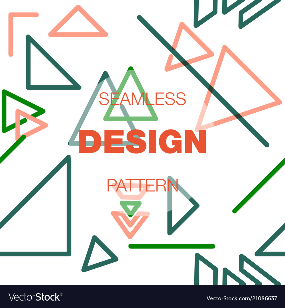 Seamless pattern in colors with geometric