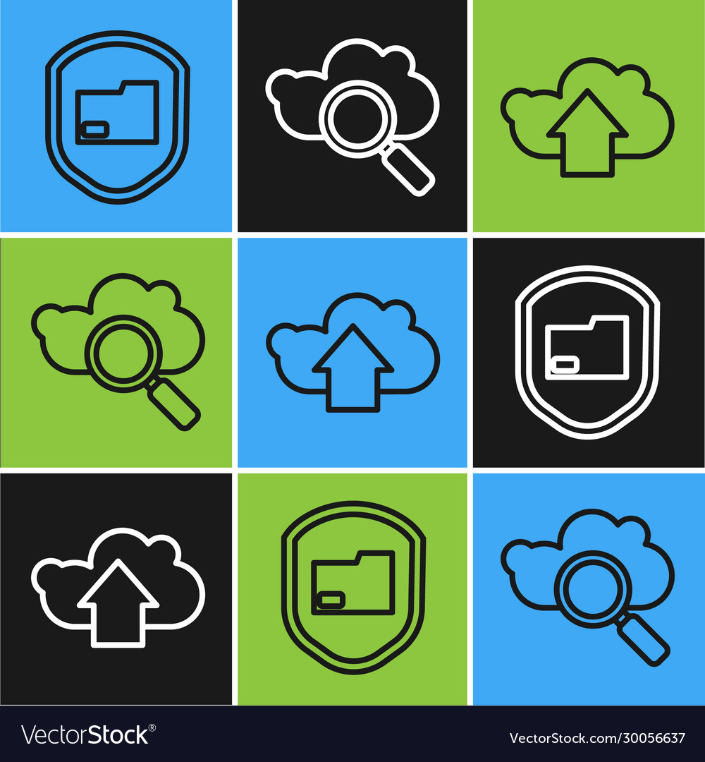 Set line document folder protection cloud upload