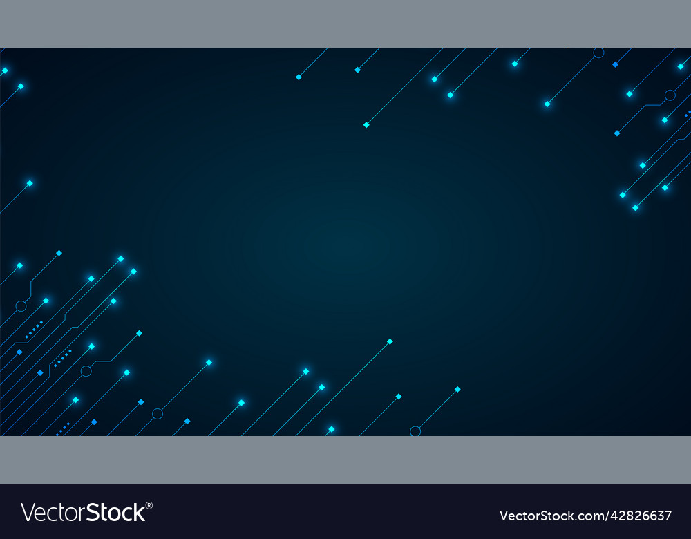Technology background with hi-tech digital data vector image Technology background with hi-tech digital data