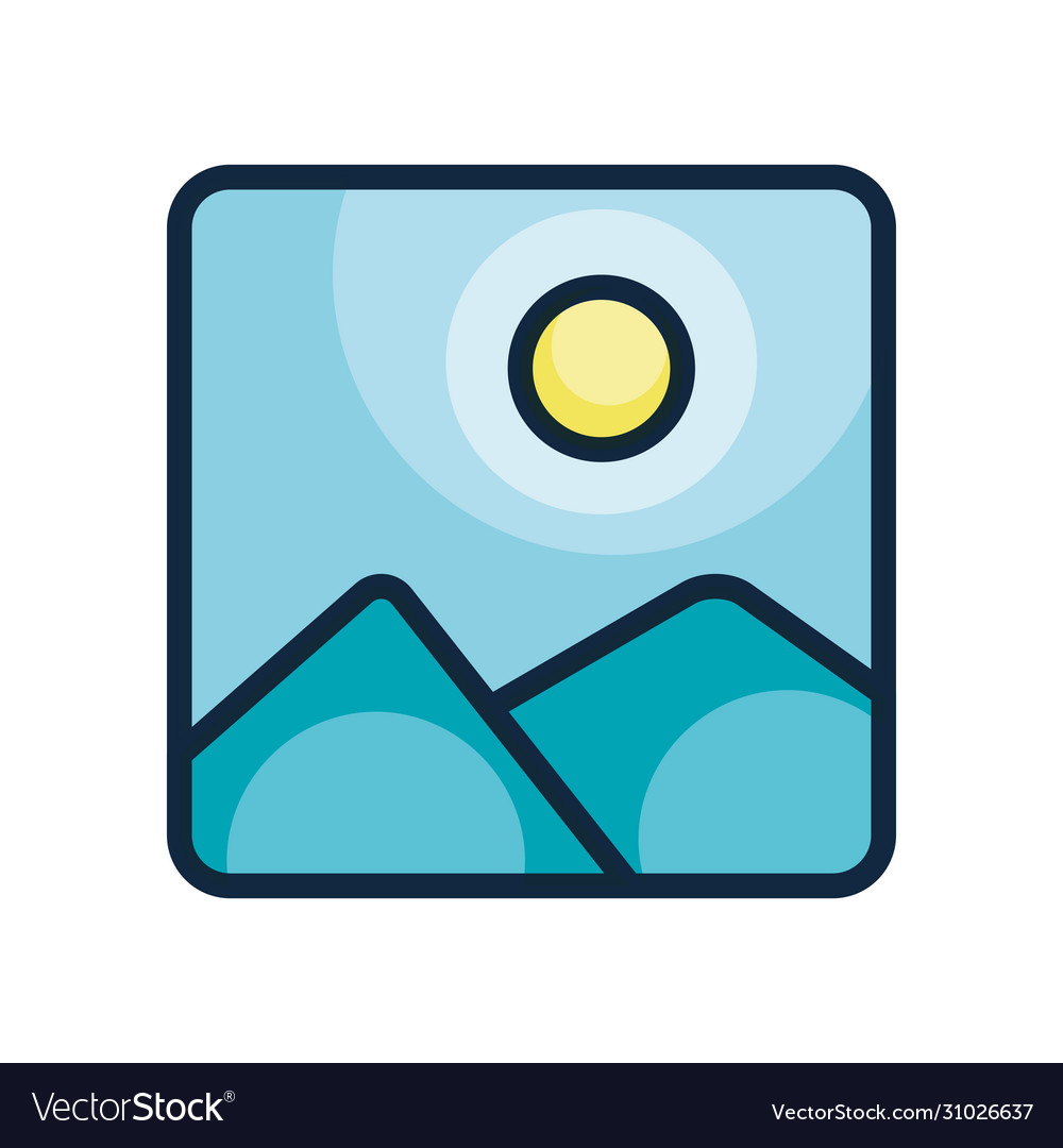 User interface concept picture icon line color