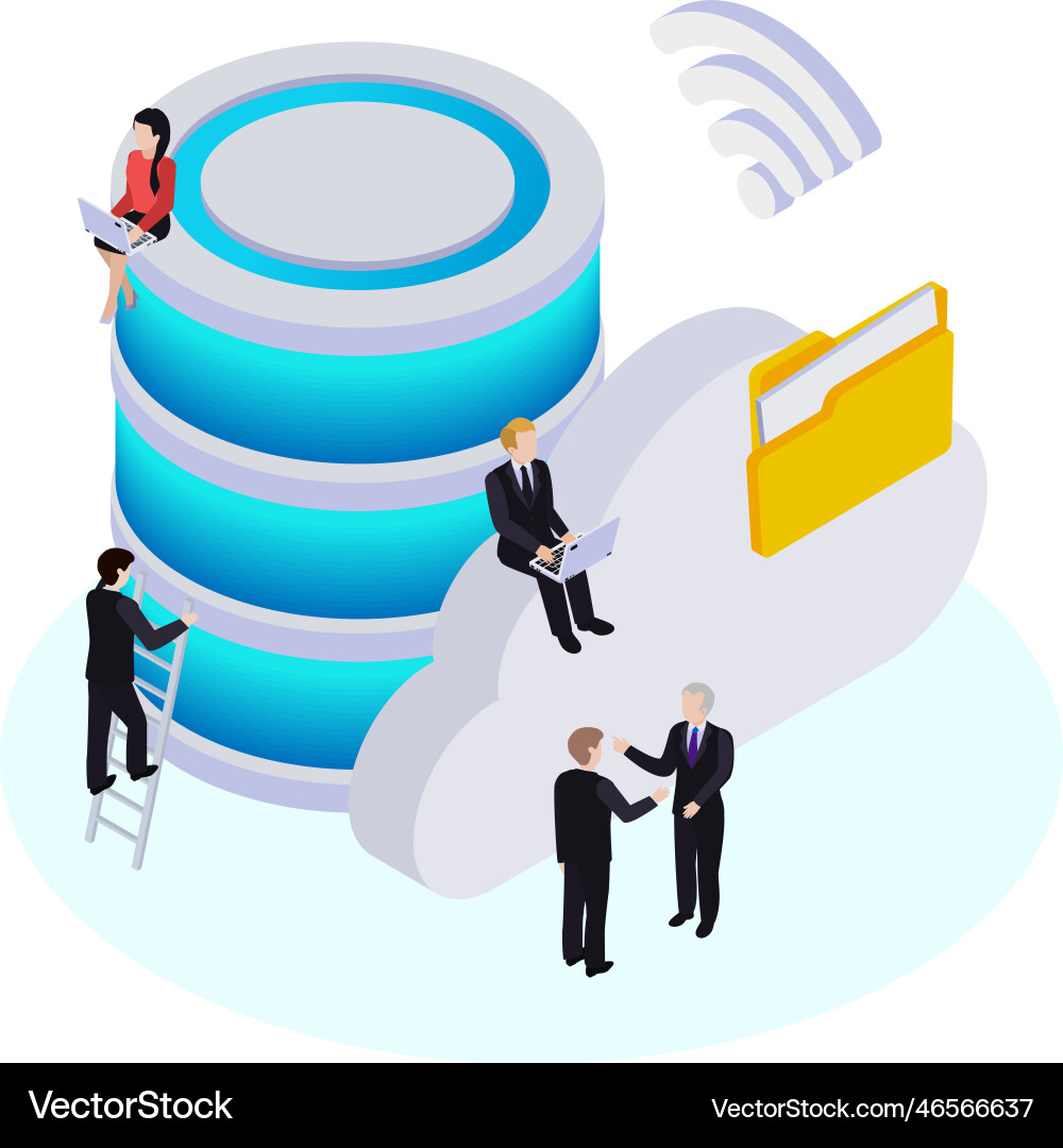 Wireless technology concept Royalty Free Vector Image