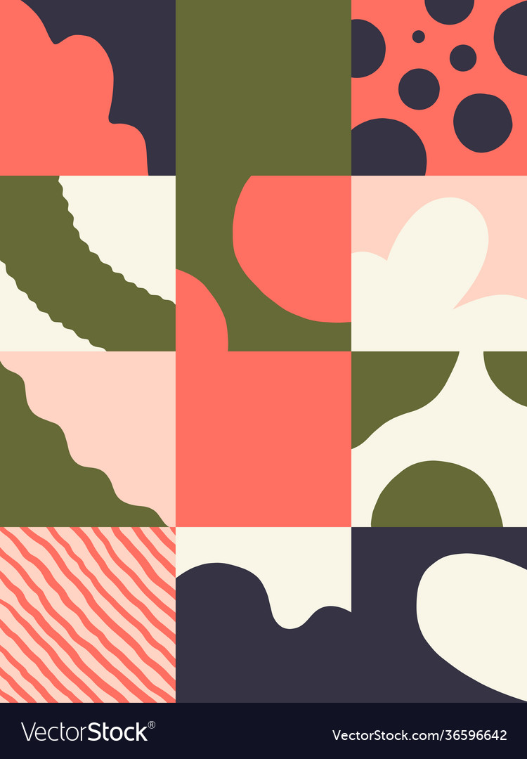 Abstract hand-drawn pattern design vector image Abstract hand-drawn pattern design