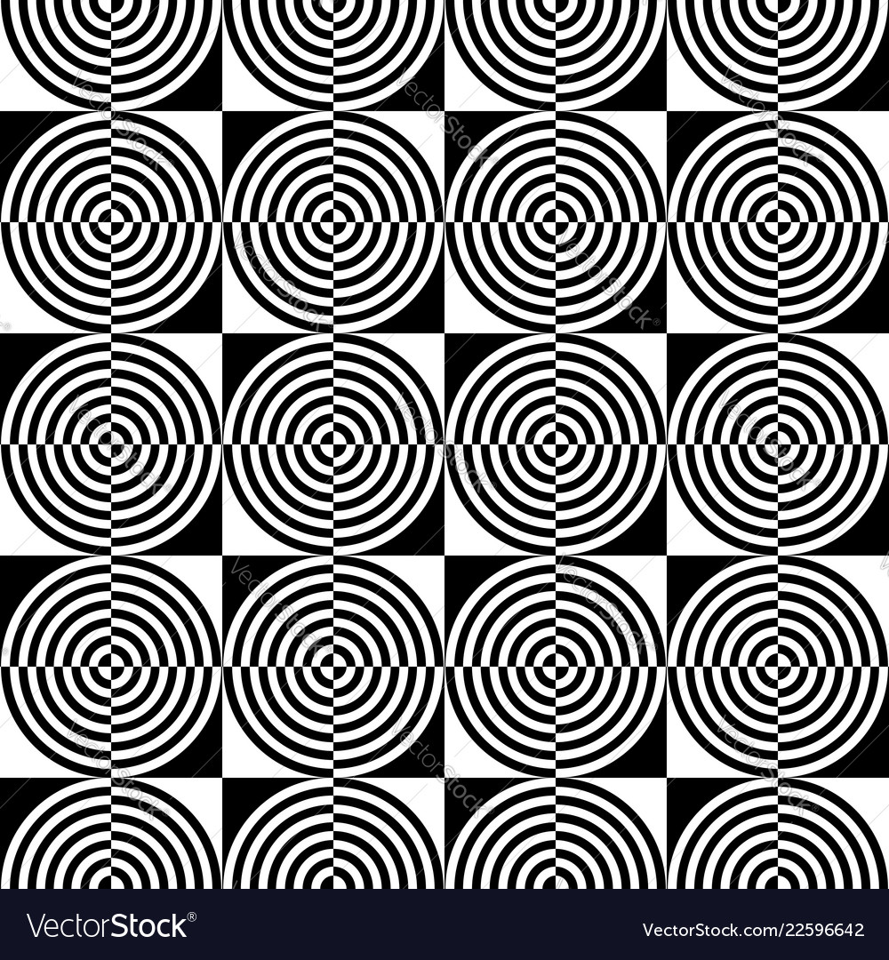 Abstract monochrome pattern with concentric Vector Image Abstract monochrome pattern with concentric