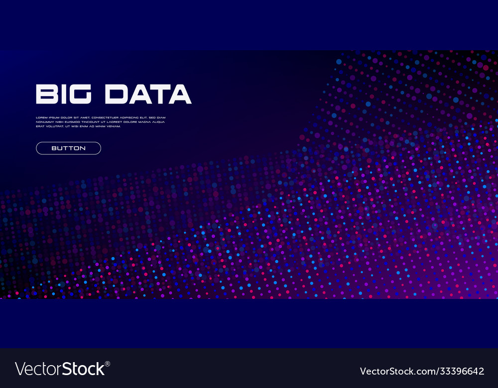Big data streams flows vivid vector image Big data streams flows vivid