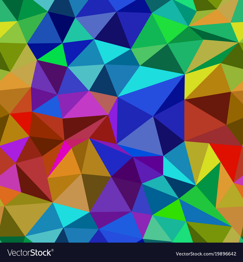 Bright abstract seamless pattern of triangles