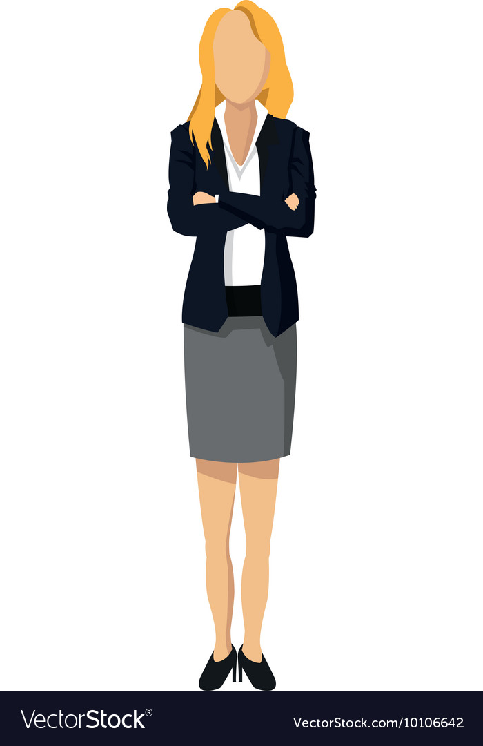 Business woman fashion icon Royalty Free Vector Image