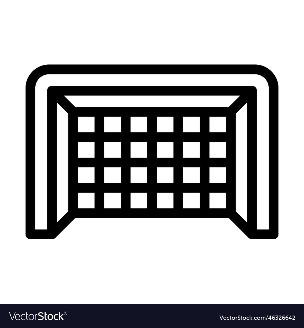 Goal post thick line icon for personal