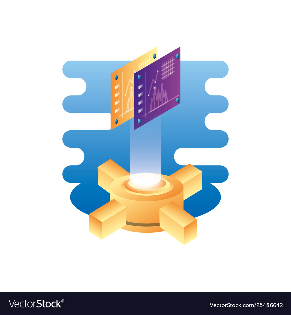 Hosting data server with statistics template