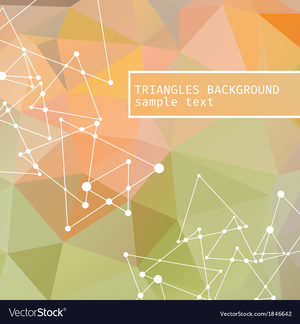 Mosaic effect of triangles triangular