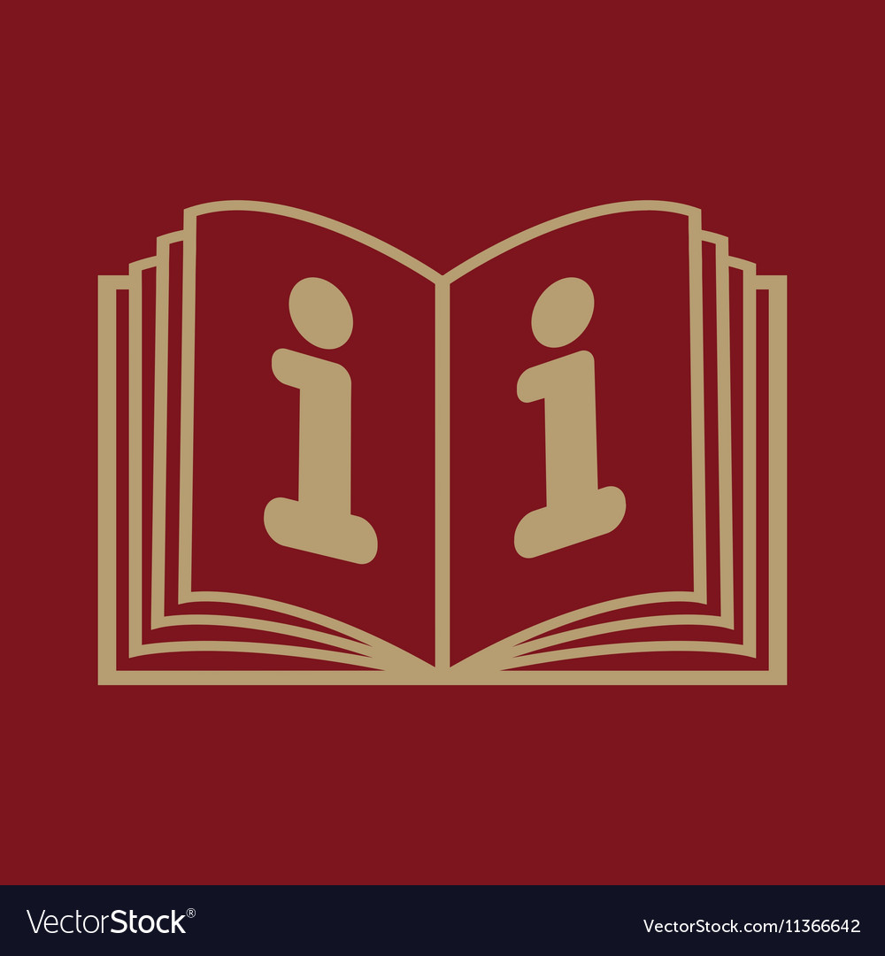 Open book icon manual and tutorial