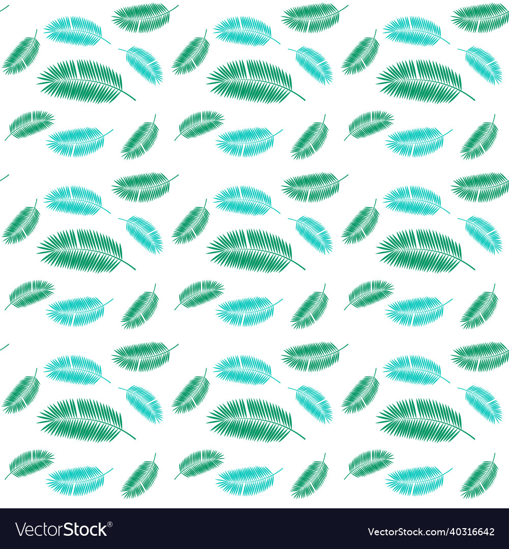 Palm leaf seamless pattern background