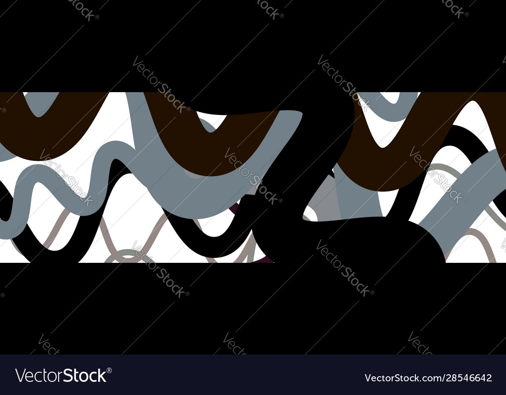 Random wavy zig-zag lines abstract art texture vector image Random wavy zig-zag lines abstract art texture