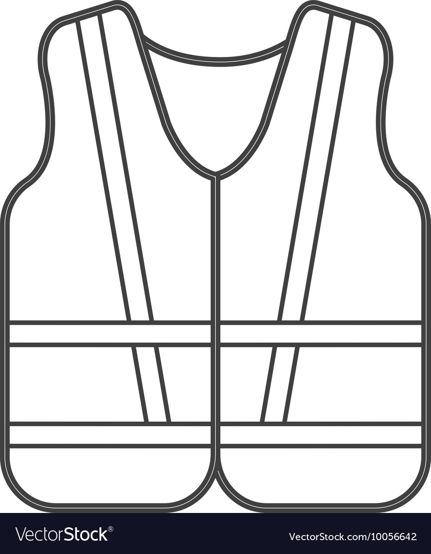 vest clip art black and white