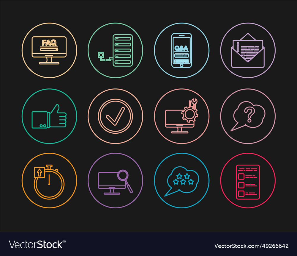 Set line create account screen on mobile Vector Image Set line create account screen on mobile