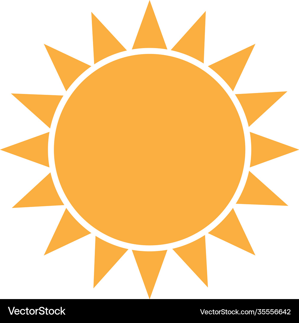 Sun logo Royalty Free Vector Image - VectorStock