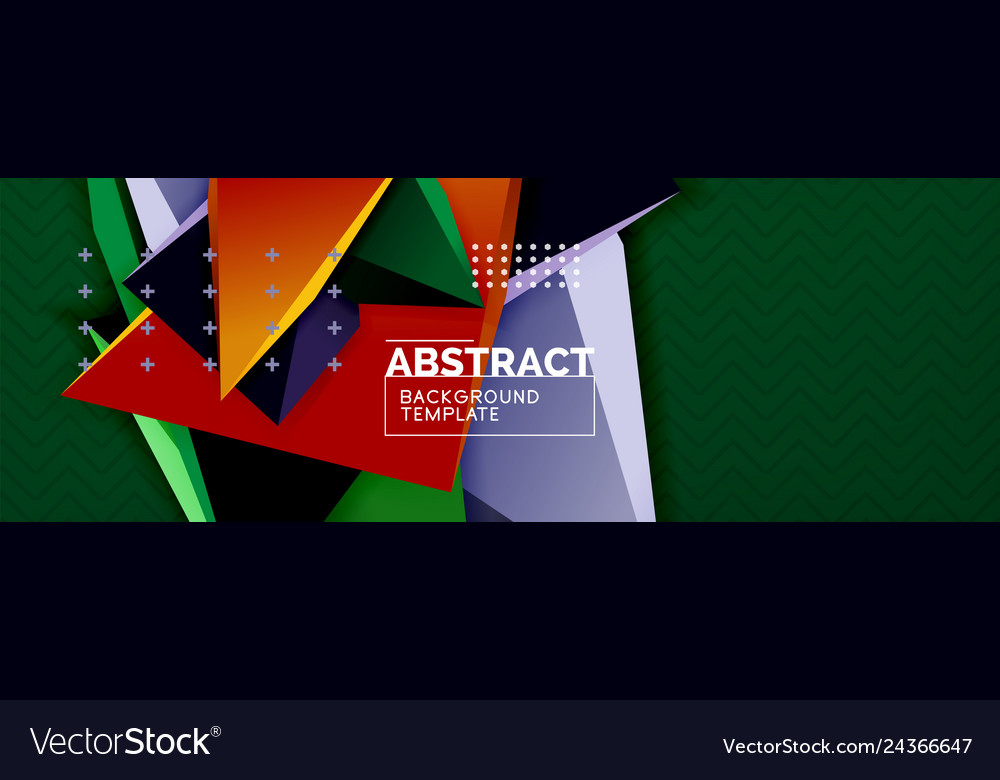3d triangular minimal abstract background Vector Image 3d triangular minimal abstract background