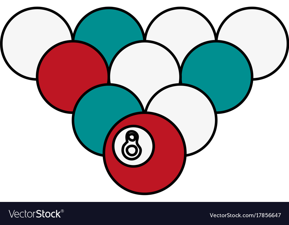 Billiard balls isolated