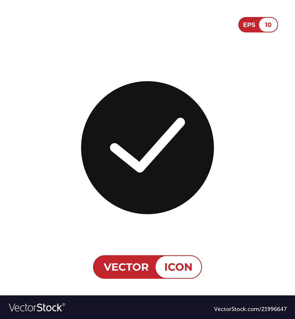 Checked button icon