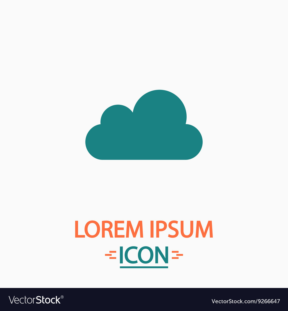 Cloud computer symbol