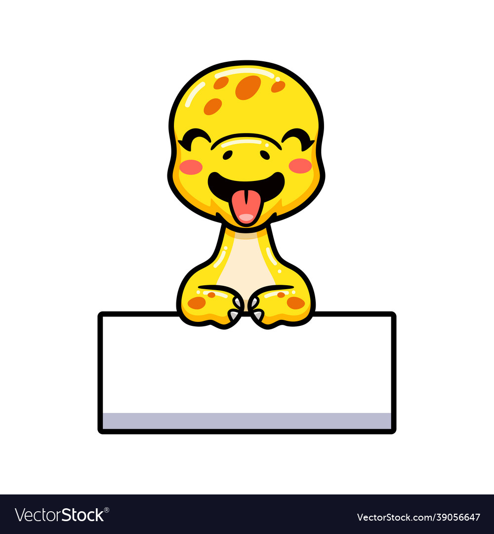 Cute little stegosaurus dinosaur cartoon with blan
