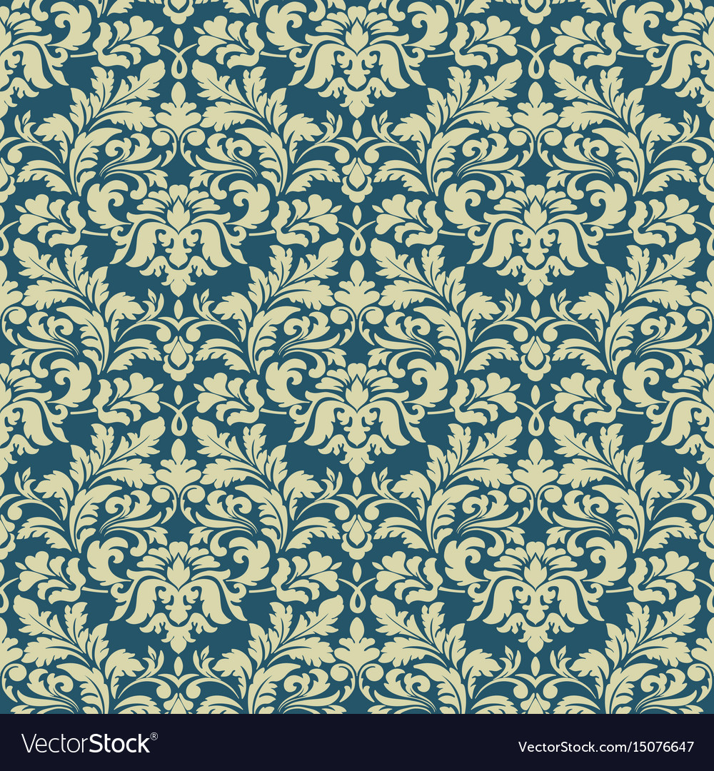 Damask seamless pattern background