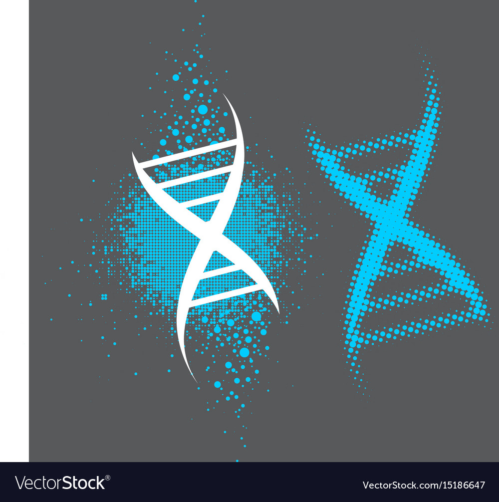 Dna helix elements in large halftone dots