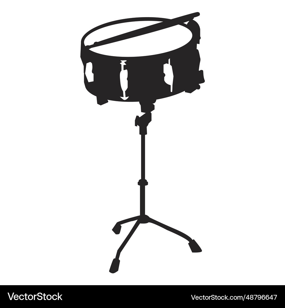 Drum black Royalty Free Vector Image - VectorStock