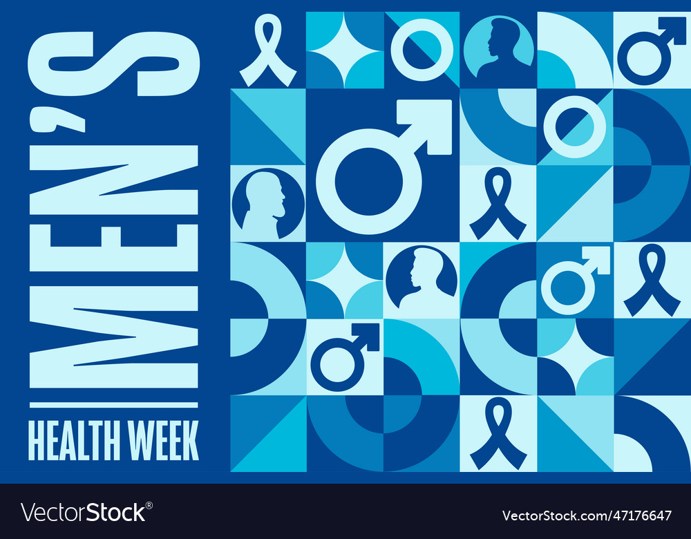 Men s health week holiday concept template