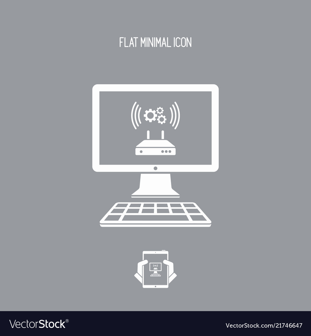 Router or modem setting icon