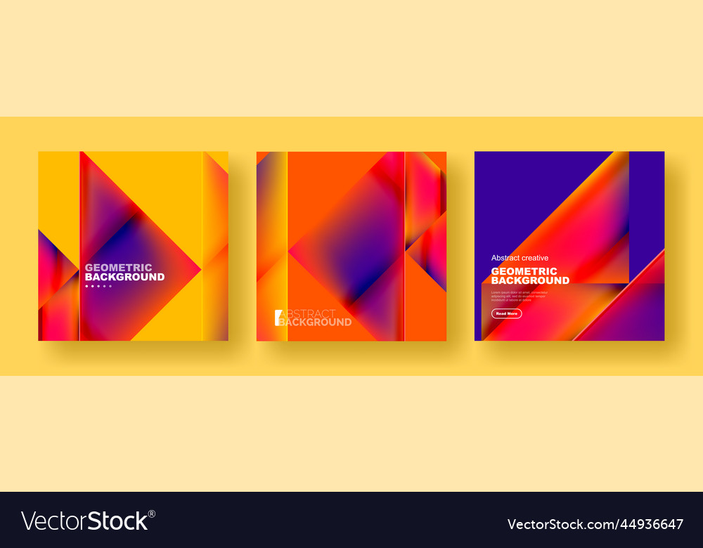 Set of abstract backgrounds - overlapping vector image Set of abstract backgrounds - overlapping
