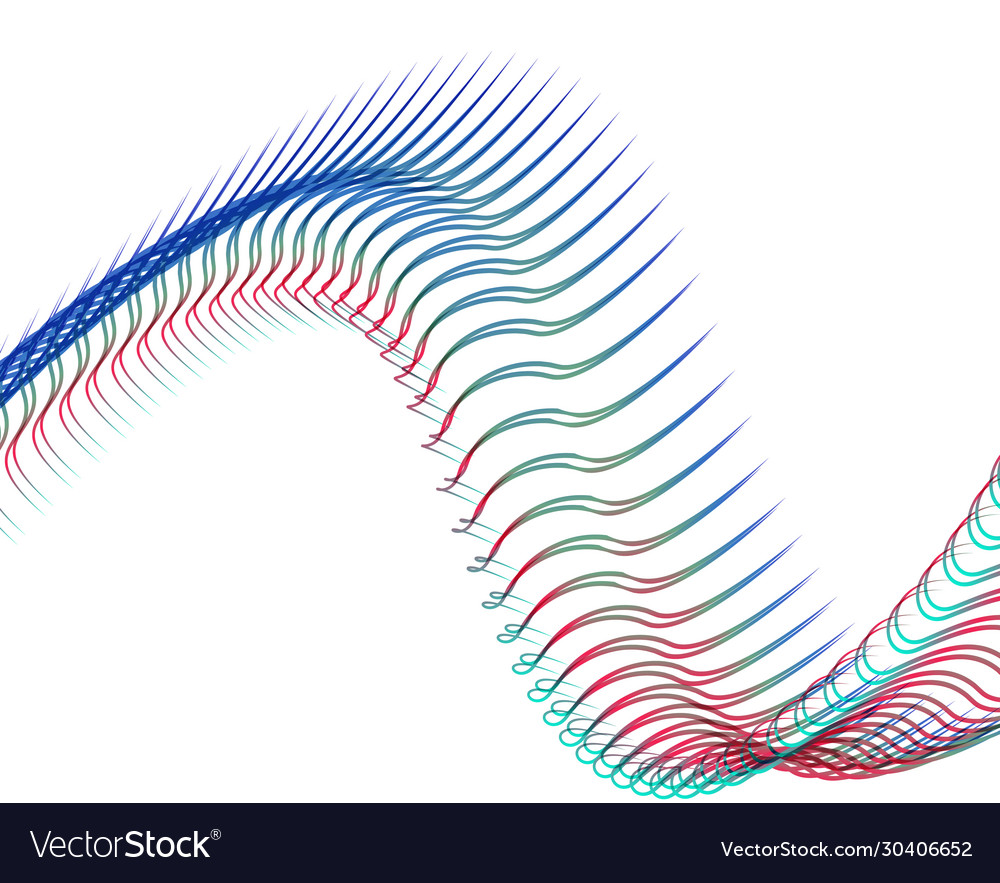 Abstract background blend wave line design Vector Image Abstract background blend wave line design