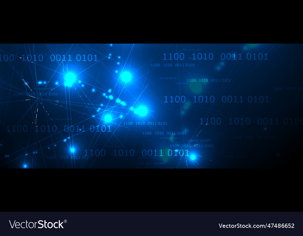 Abstract structure circuit computer technology vector image Abstract structure circuit computer technology