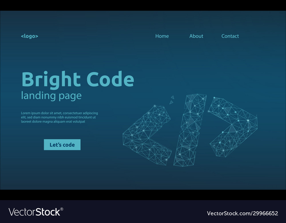 Code Wireframe Landing Page