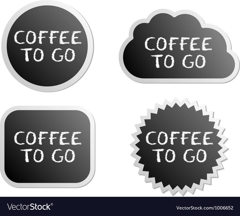 Coffee to go buttons