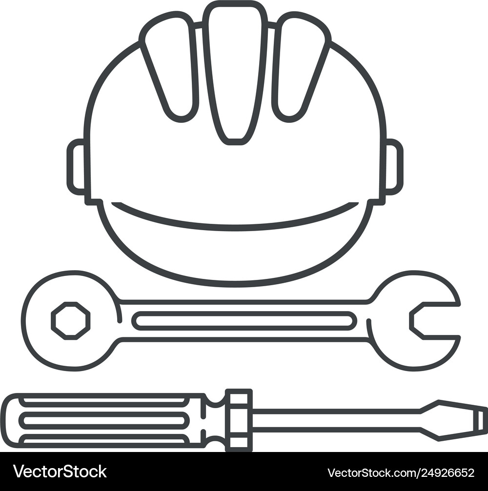 Construction tools isolated icon Royalty Free Vector Image