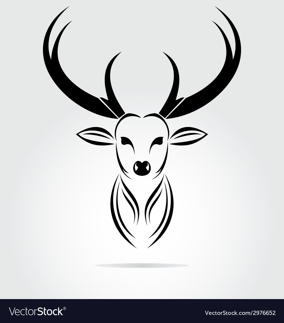 Deer head Royalty Free Vector Image - VectorStock