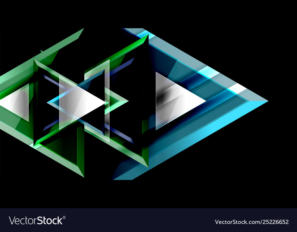 Dynamic triangle composition abstract background Vector Image Dynamic triangle composition abstract background