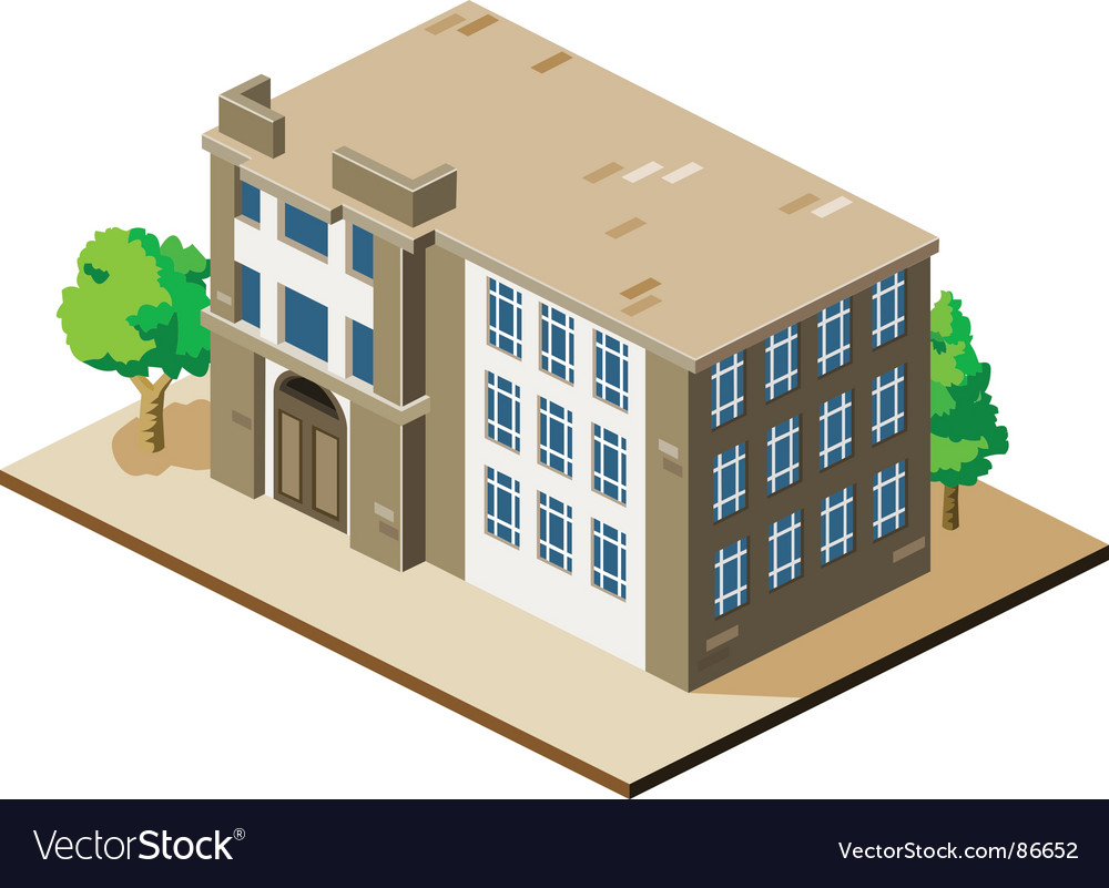 Isometric Building Illustration