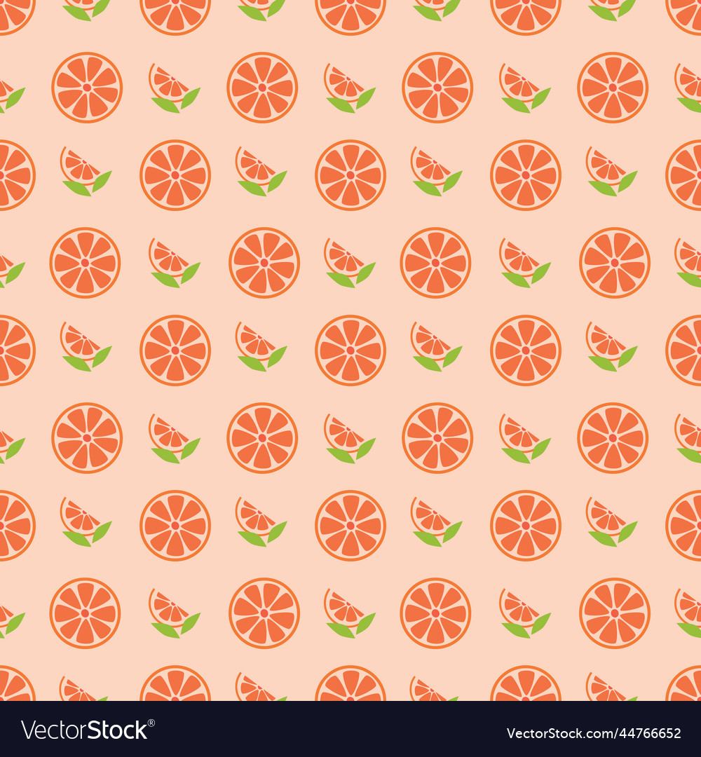Pastel grapefruits seamless repeat pattern Vector Image Pastel grapefruits seamless repeat pattern