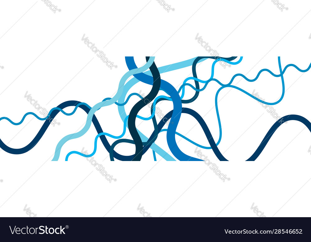 Random wavy zig-zag lines abstract art texture