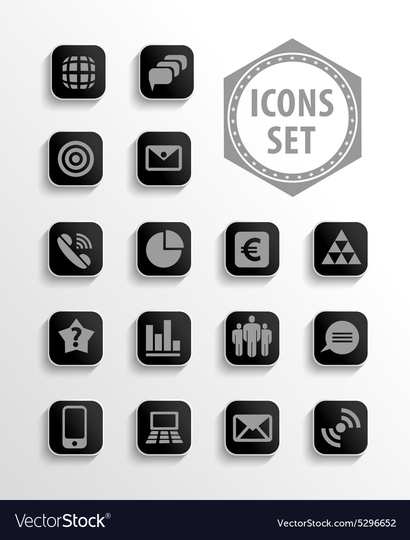 Set of web icons