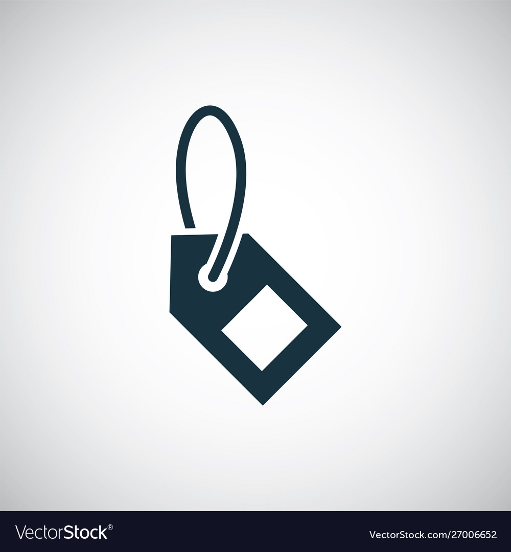 Tag icon simple flat element design concept
